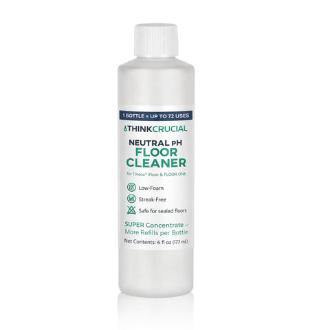 Think Crucial 72x Uses SUPER Concentrate Compatible with Tineco® iFloor & FLOOR ONE (S3/S5/S6) – 6 oz Neutral pH Multi-Surface Floor Cleaning Solution