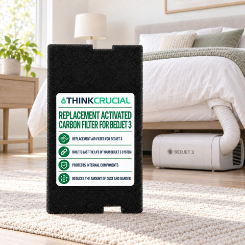 Think Crucial Activated Carbon Replacement Filter Compatible with BedJet 3, 1-Pack