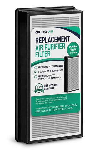 Replacement Air Filter Compatible with Honeywell HFD-120-Q, Holmes Part # 16216, HRC1, HAPF30, HAPF30D – HEPA Filter with Activated Carbon Filter (1 Pack)