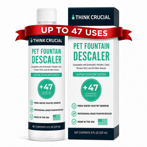Think Crucial Pet Fountain Descaler, 25% Citric Acid, Up to 47 Uses, 8 oz
