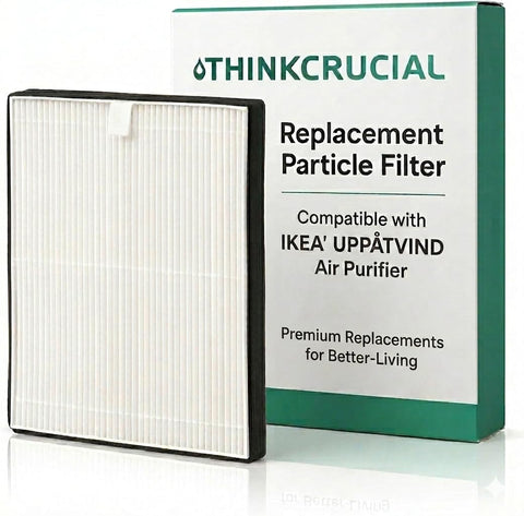 Think Crucial Replacement Particle Filter – Compatible with IKEA® UPPÅTVIND Air Purifier (Replaces Article #90551498) – High-Efficiency Fine Particle Filter (1 Pack)