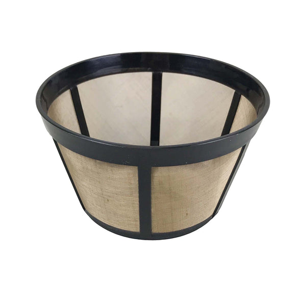 Replacement Gold-Tone Basket Coffee Filter, Fits Bunn Coffee Makers, Washable & Reusable