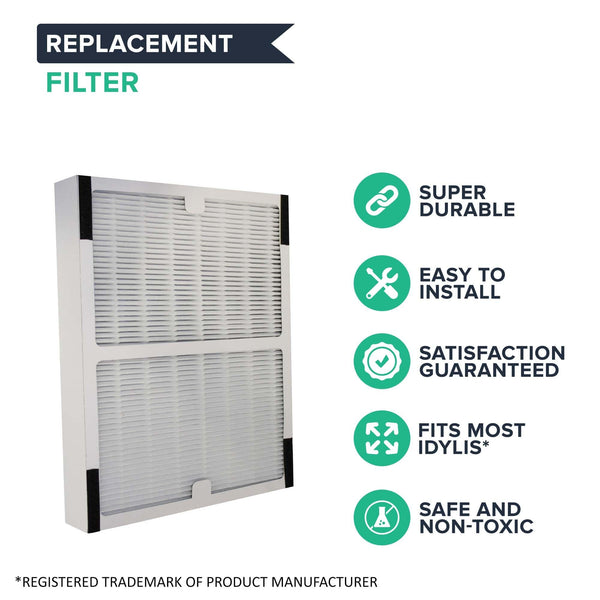 Repl. Idylis IAP-10-100 A Air Purifier HEPA-rated Filter, IAF-H