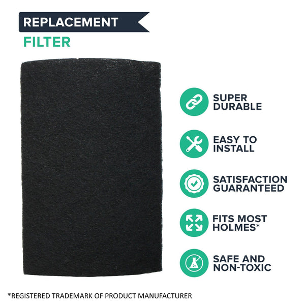 Crucial Air Replacement Air Filter - Compatible With Part # HAPF60, HAPF60-U3 & HAPF60PDQ-U Air Purifier Carbon Filters, Fit Harmony, Bionaire & GE Air Purifiers (8 Pack)