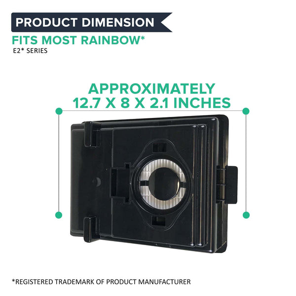 Replacement HEPA Style Filters, Fits Rainbow Rexair E2, Compatible with Part R12179, R12647B