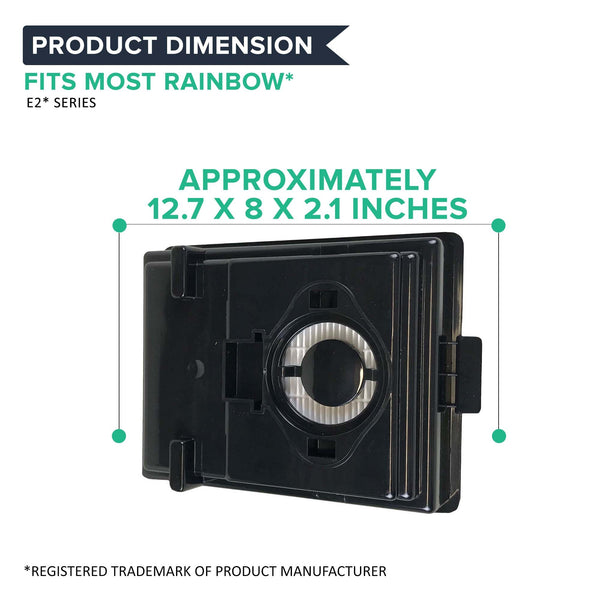 Replacement HEPA Style Filter, Fits Rainbow Rexair E2, Compatible with Part R12179, R12647B