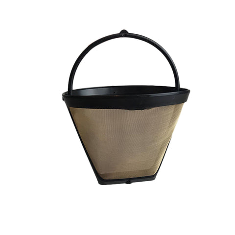 Think Crucial Replacement Compatible with Cuisinart GTF4 Gold Tone Coffee Filter Fits DCC-450, Washable & Reusable
