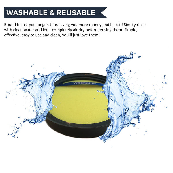 Crucial Vacuum Dust Cup Replacements Part # DCF-25, DCF25 - Compatible With Eureka HEPA Style Filters - Models ASM1105A, ASM1115A, AS3001A, AS3030A, AS3012A, AS3401A, AS1104A, AS3104A