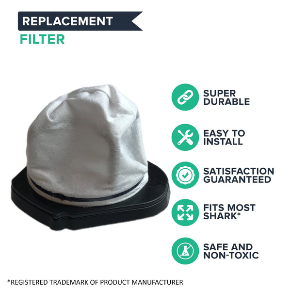 Crucial Vacuum Air Filter Replacements - Dust Cup Vacuum Air Filters - Compatible with Shark Part XF769 XSB726N - Fit Models SV719 SV726N SV728N SV728NC SV728N-1 SV736 SV738C SV738CV SV748