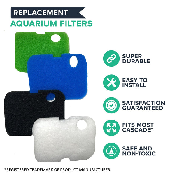 Replacement Aquarium Canister Filters - Compatible with Cascade 700, 1000, CCF2UL & CCF3UL