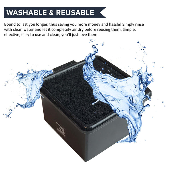 4pk Replacement F43 HEPA Style Filters & Foams, Fits Dirt Devil, Compatible with Part 2PY1105000 & 1PY1106000