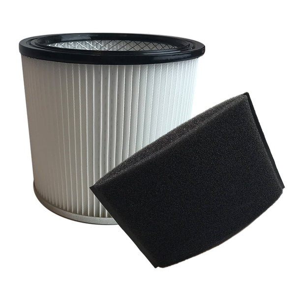 Think Crucial Replacement Cartridge Filter and Foam Sleeve Compatible with Shop-Vac Part # 9030400 and 9058500, Fits Shop-Vac 5 Gallon and Up Wet and Dry Vacuum Model – (2 Pack)