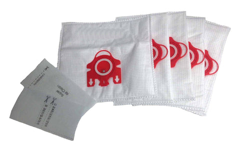 Crucial Vacuum Replacement Vac Bags Part # 780510000010 - Compatible With Miele Vac, Model FJM, S246, S256, S300, S700, S4000, S6000 - Vacs, Vacuums Bag - Bulk Pack For Home, Office - Bulk (5 Pack)