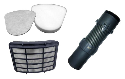Replacement Floor Nozzle Hose, HEPA Style Filter, Foam & Felt Filter Kit, Fits Shark Navigator Lift-Away Series, Compatible with Part XFF350, XHF350 & 156FFJ