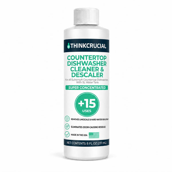 Think Crucial dishwasher cleaner and descaler for EUHOMY countertop dishwashers
