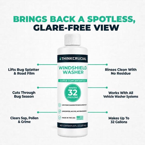 Think Crucial windshield washer fluid super concentrate