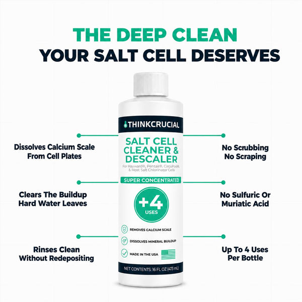 Think Crucial Salt Cell Cleaner for Saltwater Pools