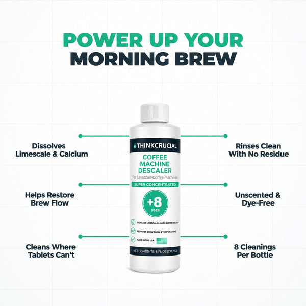 Think Crucial coffee machine descaler for Lavazza A Modo Mio