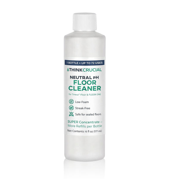 Think Crucial 72x Uses SUPER Concentrate Compatible with Tineco® iFloor & FLOOR ONE (S3/S5/S6) – 6 oz Neutral pH Multi-Surface Floor Cleaning Solution