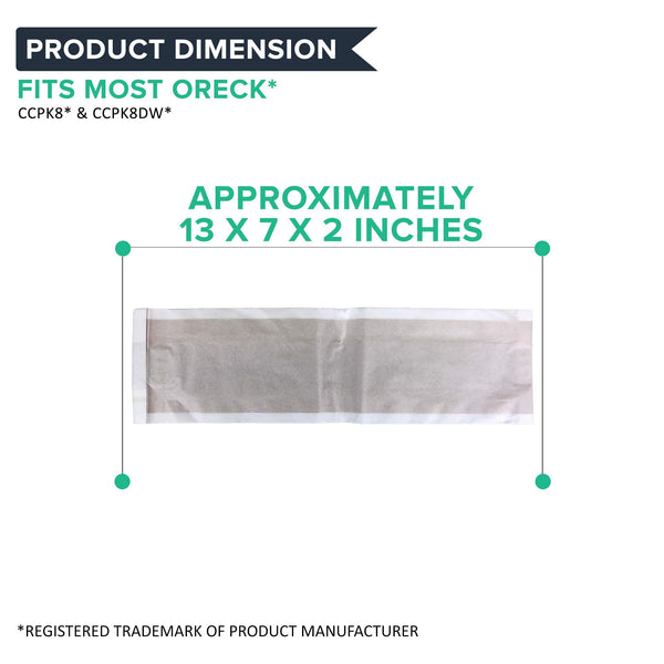 Crucial Vacuum Replacement Type CC Vacuum Bags Compatible With Oreck Parts # CCPK8, CCPK8DW, PK2008, PK80 — image 3