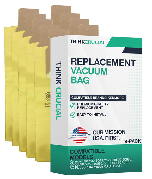 9 Replacement Bags Compatible with Kenmore Sears & Upright Part # 20-5068, 20-50681, 20-50688, 20-50690, 