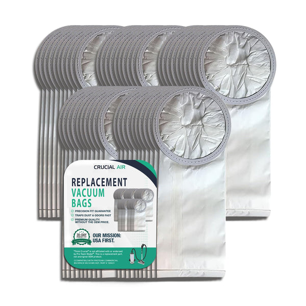 50 High-Efficiency Replacement Vacuum Bags – Compatible with ProTeam Commercial Backpack Vacuums 6QT, Par