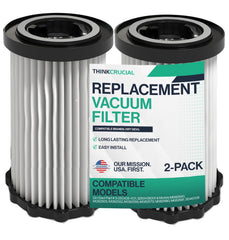 Crucial Vacuum Replacement Vacuum Filters Compatible With Dirt Devil Part # 3-250435-001, 3250435001 & Mo