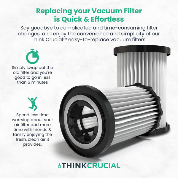 Crucial Vacuum Replacement Vacuum Filters Compatible With Dirt Devil Part # 3-250435-001, 3250435001 & Mo — image 5