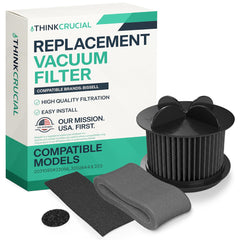 Round Washable Replacement Vacuum Filters Compatible with Multiple Bissell Parts # 2031183, 2031085ES, 20