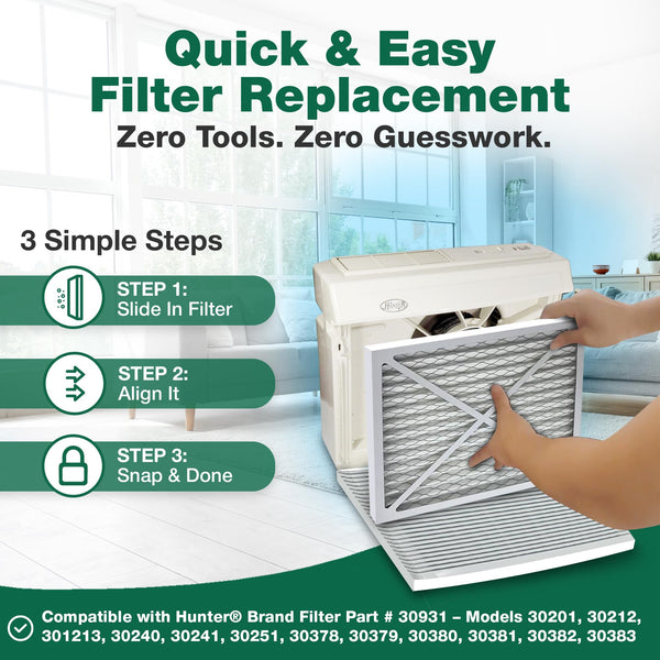 Purifier 2 Filters – Compatible with Hunter® Brand Filter Part # 30931 – Models 30201, 30212, 301213, 302 — image 2