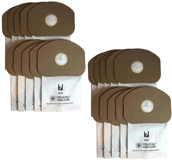 20 Replacement Vacuum Bags Compatible with Eureka Part # 62370, B352-2500 – Fits Models SC412 – Fits Mode