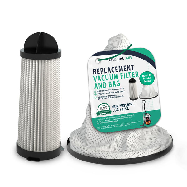 Replacement Vacuum Bag & Filter – Compatible with Hoover Part # 2KE2105000, 2KE2110000 – Fits Hoover Shou