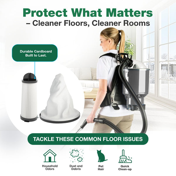 Replacement Vacuum Bag & Filter – Compatible with Hoover Part # 2KE2105000, 2KE2110000 – Fits Hoover Shou — image 2