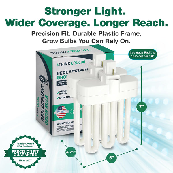2 Grow Bulbs Compatible with AeroGarden Miracle-GRO B Part # 970904-0200,100340 & Models AeroGarden 3, 3S — image 6