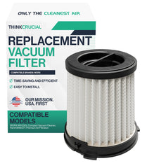 Think Crucial High-Efficiency Replacement Filter Compatible with WORX WX030L Compact Vacuum Cleaner, Part#