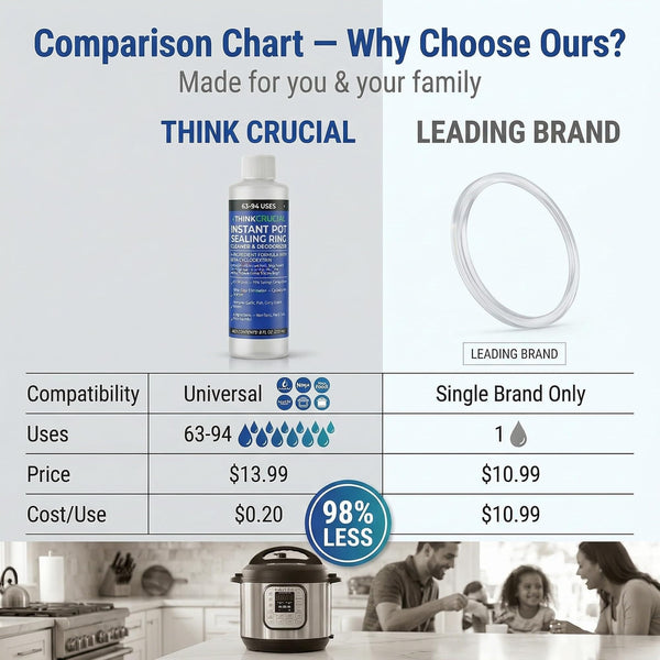 Think Crucial Instant Pot Sealing Ring Cleaner Deodorizer – 63–94 Uses, 98% Savings vs Leading Brands – B — image 2