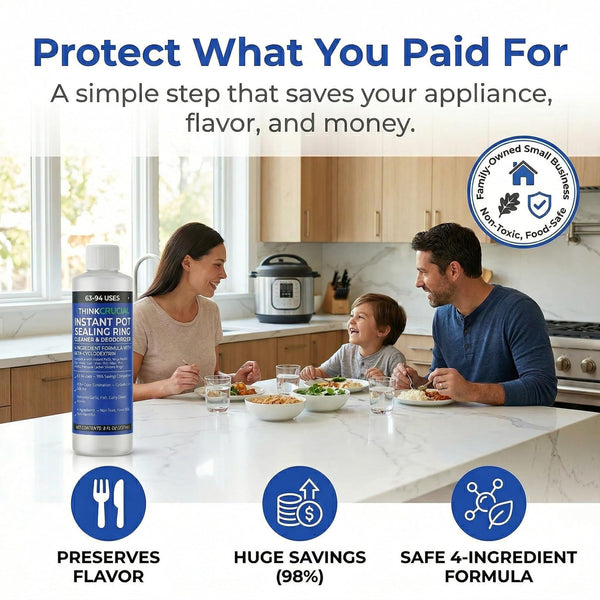 Think Crucial Instant Pot Sealing Ring Cleaner Deodorizer – 63–94 Uses, 98% Savings vs Leading Brands – B — image 8
