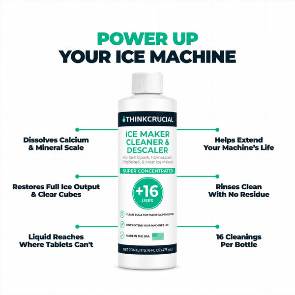 Think Crucial Ice Maker Cleaner for GE Opal, Frigidaire - 16 Uses - 16 oz — image 2