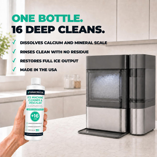 Think Crucial Ice Maker Cleaner for GE Opal, Frigidaire - 16 Uses - 16 oz — image 6