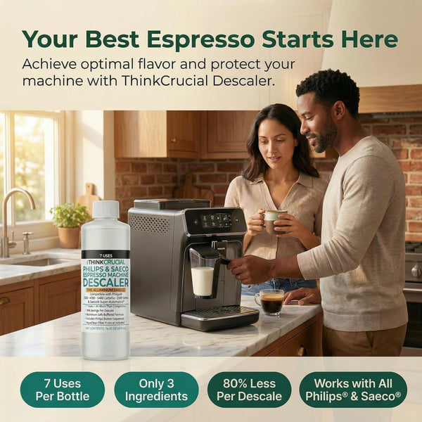 Think Crucial 7-Use Descaler for Philips 3200 4300 5400 LatteGo & Saeco – EP3241 EP4321 EP5441 – 35% Citr — image 9