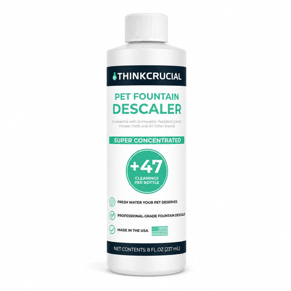 Think Crucial Pet Fountain Descaler, 25% Citric Acid, Up to 47 Uses, 8 oz