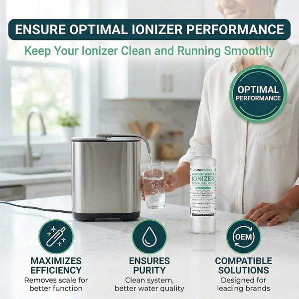 Think Crucial Water Ionizer Descaling Liquid – 40% Citric Acid, 15 Uses – Compatible with Enagic's Ioniza — image 3