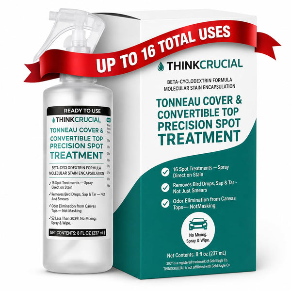 Think Crucial Bird Drop Sap Tar Remover for Tonneau Covers & Convertible Tops, 16 Treatments, 8oz