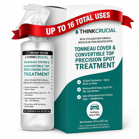 Think Crucial Bird Drop Sap Tar Remover for Tonneau Covers & Convertible Tops, 16 Treatments, 8oz