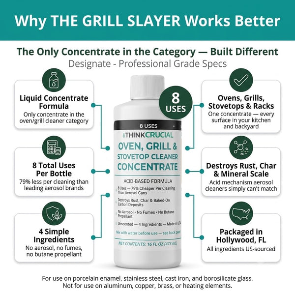 Think Crucial Heavy Duty Oven Cleaner Concentrate, Grill Grate & Stovetop Safe, Fume Free, 16 oz — image 2