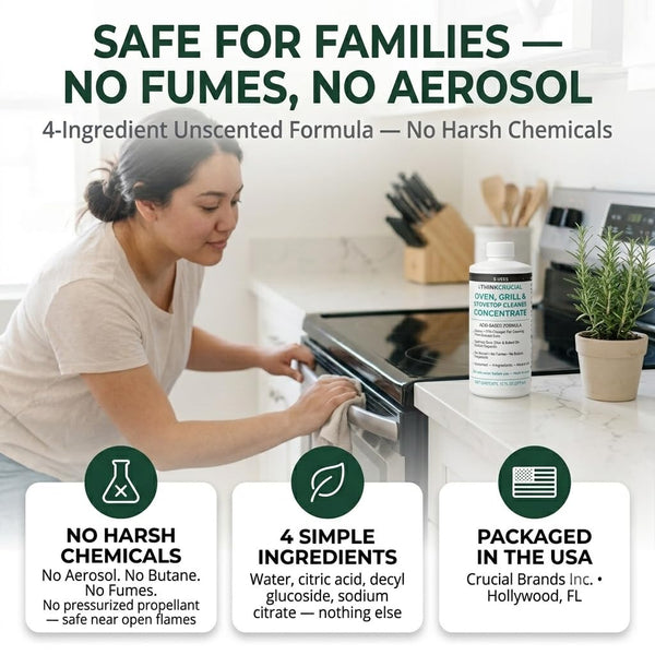 Think Crucial Heavy Duty Oven Cleaner Concentrate, Grill Grate & Stovetop Safe, Fume Free, 16 oz — image 5