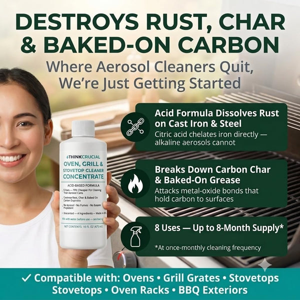 Think Crucial Heavy Duty Oven Cleaner Concentrate, Grill Grate & Stovetop Safe, Fume Free, 16 oz — image 6