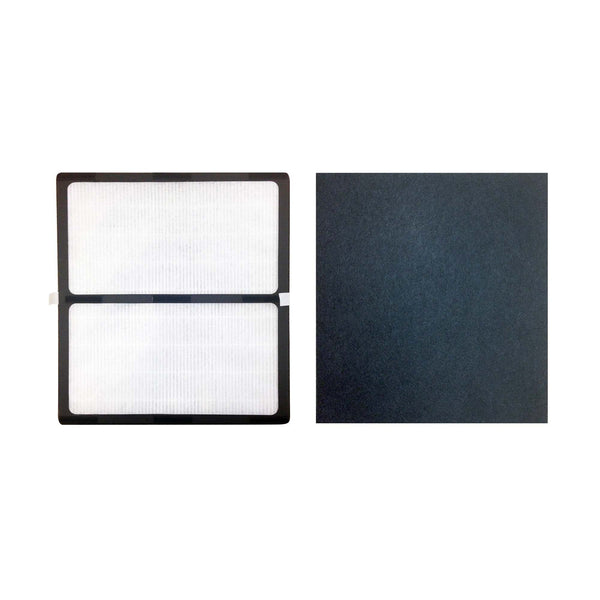 Crucial Air Replacements for Idylis HEPA Style D Air Purifier Filter & Carbon Filter, Compatible with Model # IAF-H-100D
