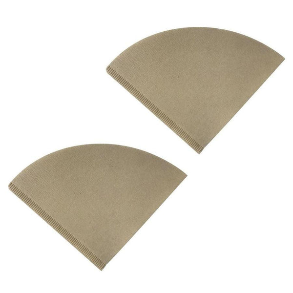 Replacement Unbleached Natural Brown Paper Coffee Filters, Fits Hario V60 Coffee Makers, Compatible with Part VCF-02100M