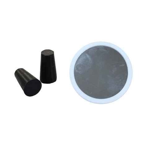 Replacement Deluxe Stainless Steel & Rubber Disk Filter & 2 Rubber Stoppers, Fits All Toddy(R) Cold Brew Coffee Systems, Including T2N Model, Washable & Reusable